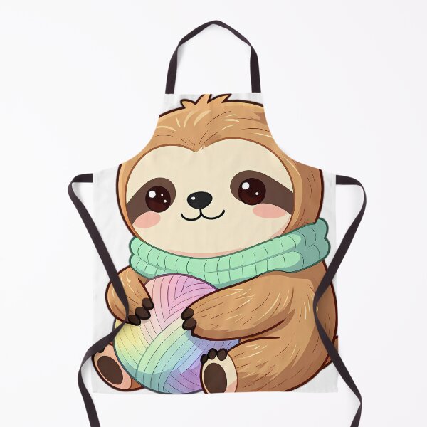 Item preview, Cute Sloth Hugging Giant Fluffy Wool Skein designed and sold by pumsquare.