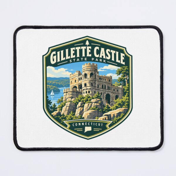 Item preview, Gillette Castle State Park Connecticut Travel Destination Visitor designed and sold by Star3NowForMe.