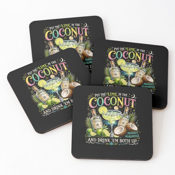 Item preview, Midnight Margaritas Put The Lime in Coconut Tropical Party designed and sold by Szartstudios.