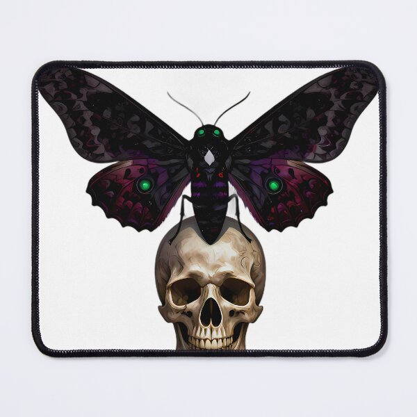 Item preview, Gothic Deaths Head Hawkmoth Carved Skull Relic designed and sold by IllumeInk.