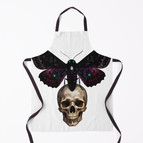 Item preview, Gothic Deaths Head Hawkmoth Carved Skull Relic designed and sold by IllumeInk.