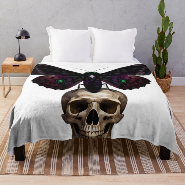 Item preview, Gothic Deaths Head Hawkmoth Carved Skull Relic designed and sold by IllumeInk.
