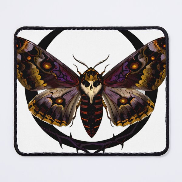 Item preview, Gothic Deaths Head Hawkmoth Triple Moon Arcana designed and sold by IllumeInk.