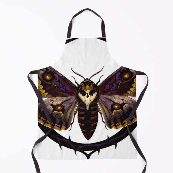Item preview, Gothic Deaths Head Hawkmoth Triple Moon Arcana designed and sold by IllumeInk.