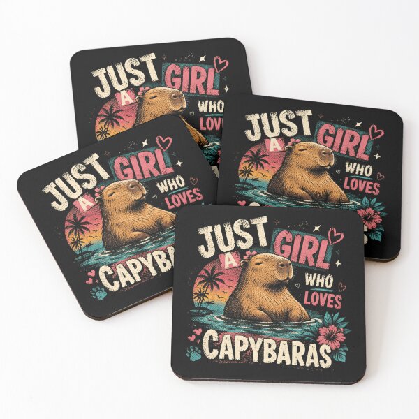 Item preview, Just A Girl Who Loves Capybaras Female Animal Lover designed and sold by RetroMini2026.