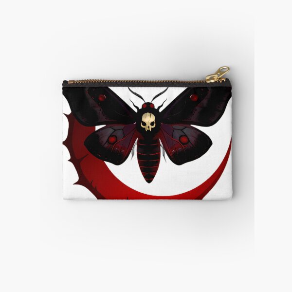 Item preview, Gothic Deaths Head Hawkmoth Crimson Crescent Eclipse designed and sold by IllumeInk.