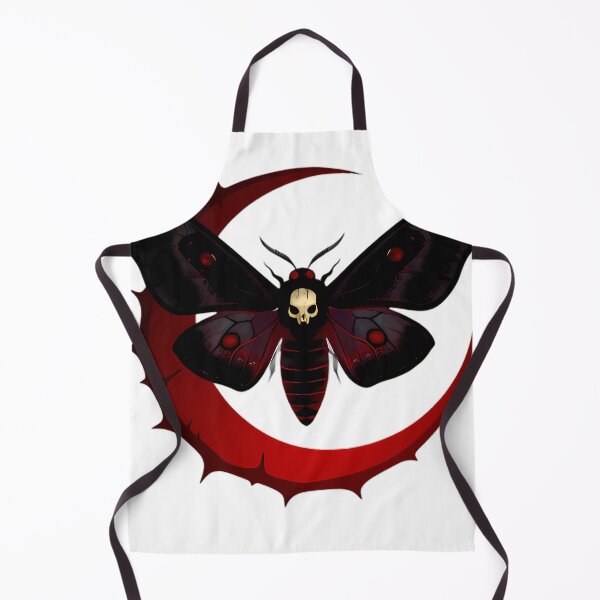 Item preview, Gothic Deaths Head Hawkmoth Crimson Crescent Eclipse designed and sold by IllumeInk.