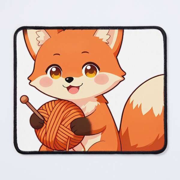 Item preview, Cute Red Fox Kit Winding Pumpkin Orange Wool Skein designed and sold by pumsquare.