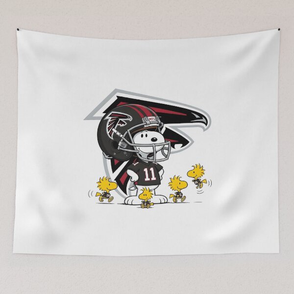 Item preview, Snoopy And Woodstock Atlanta Falcons Football Fan Game Day designed and sold by DamianRoy88.