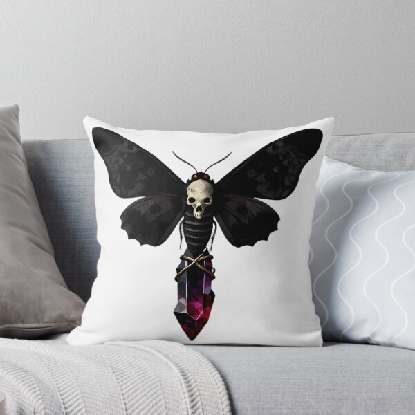 Item preview, Gothic Deaths Head Hawkmoth Garnet Crystal Spire designed and sold by IllumeInk.