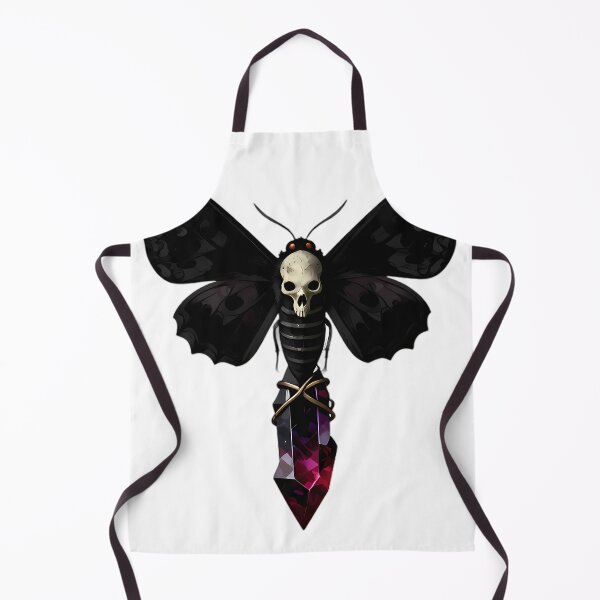 Item preview, Gothic Deaths Head Hawkmoth Garnet Crystal Spire designed and sold by IllumeInk.