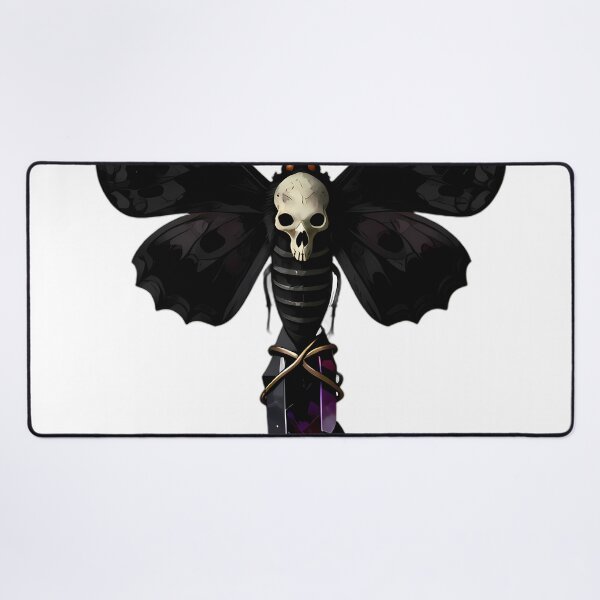 Item preview, Gothic Deaths Head Hawkmoth Garnet Crystal Spire designed and sold by IllumeInk.