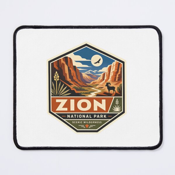 Item preview, Zion National Park Scenic Wilderness Travel Hiking Outdoors Adventure designed and sold by Simsimah26Parks.