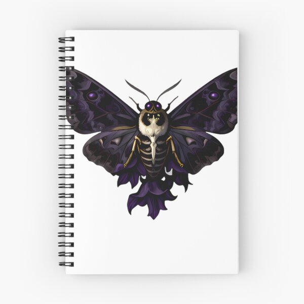 Item preview, Gothic Deaths Head Hawkmoth Nightshade Cluster designed and sold by IllumeInk.