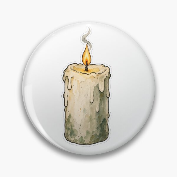 Item preview, One Candle Burning, Watercolor Still Life designed and sold by Jessie's Palette.