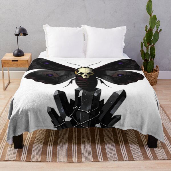 Item preview, Gothic Deaths Head Hawkmoth Obsidian Shards designed and sold by IllumeInk.
