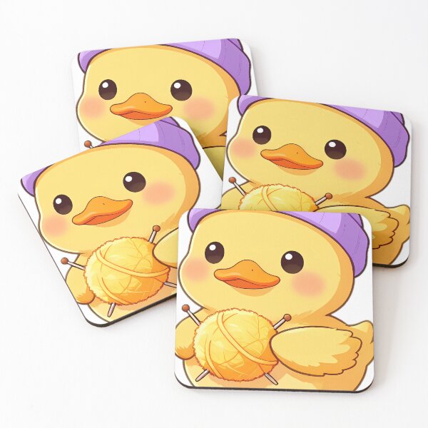 Item preview, Cute Duckling with Sunny Yellow Merino Wool Ball designed and sold by pumsquare.