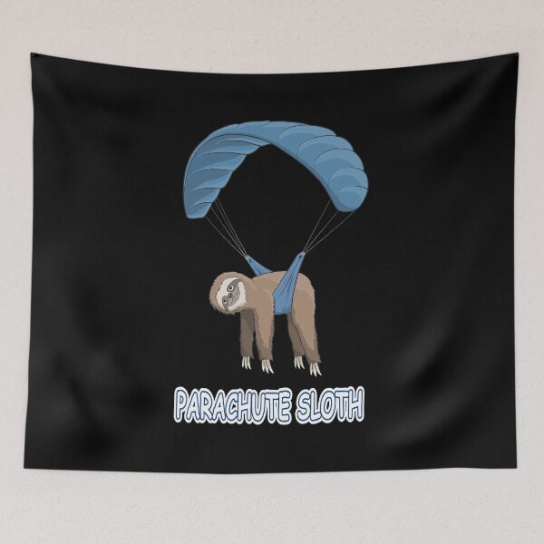 Item preview, Sloth Skydiving Parachute Flying Mammal designed and sold by TROYESCAMI.