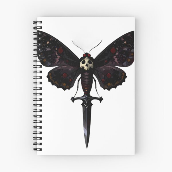 Item preview, Gothic Deaths Head Hawkmoth Obsidian Athame Dagger designed and sold by IllumeInk.