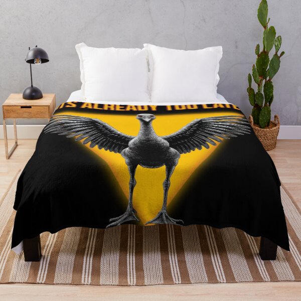Item preview, Its Already Too Late Ominous Winged Bird Design designed and sold by FaeryNuff.