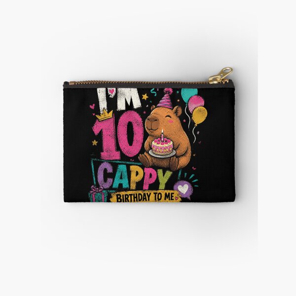 Item preview, I'm 10 Cappy Birthday To Me 10th Birthday Capybara Kids Celebration designed and sold by RetroMini2026.