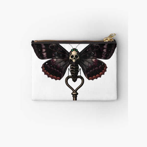 Item preview, Gothic Deaths Head Hawkmoth Heart Key designed and sold by IllumeInk.