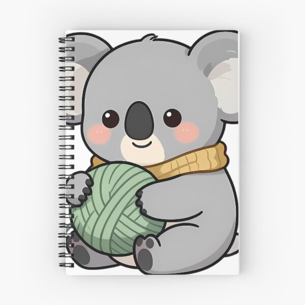 Item preview, Cute Koala Hugging Eucalyptus Sage Wool Skein designed and sold by pumsquare.