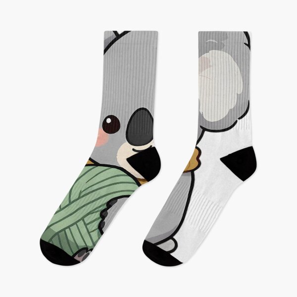 Item preview, Cute Koala Hugging Eucalyptus Sage Wool Skein designed and sold by pumsquare.