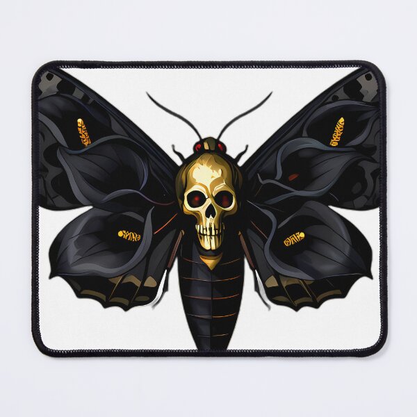 Item preview, Gothic Deaths Head Hawkmoth Black Calla Lily designed and sold by IllumeInk.