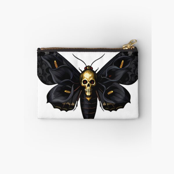 Item preview, Gothic Deaths Head Hawkmoth Black Calla Lily designed and sold by IllumeInk.