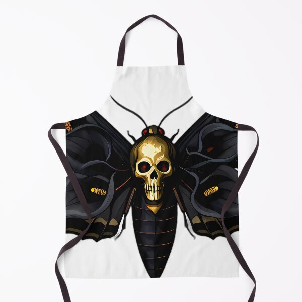 Item preview, Gothic Deaths Head Hawkmoth Black Calla Lily designed and sold by IllumeInk.