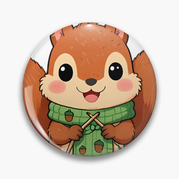 Item preview, Cute Squirrel Knitting Mini Acorn Scarf designed and sold by pumsquare.