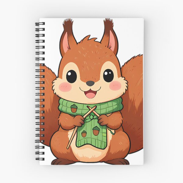 Item preview, Cute Squirrel Knitting Mini Acorn Scarf designed and sold by pumsquare.