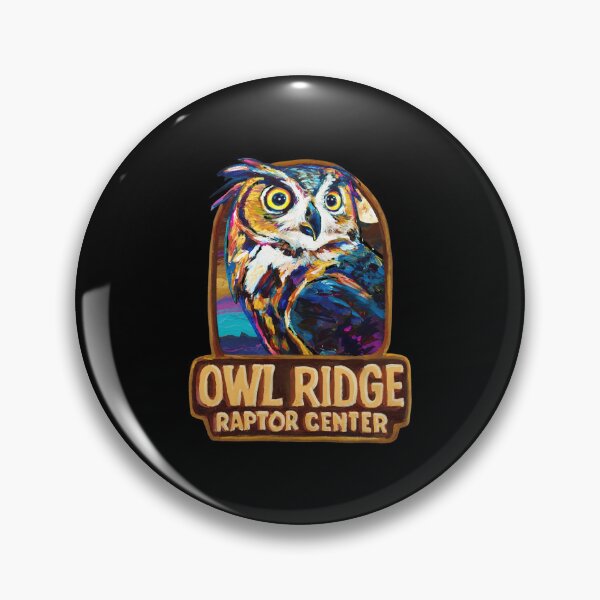 Item preview, Vibrant Owl Portrait Emblem Raptor Center Art designed and sold by TROYESCAMI.