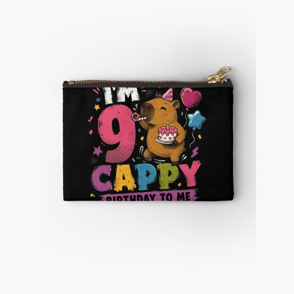 Item preview, I'm 9 Cappy Birthday To Me Capybara Nine Year Old Birthday Celebration designed and sold by RetroMini2026.