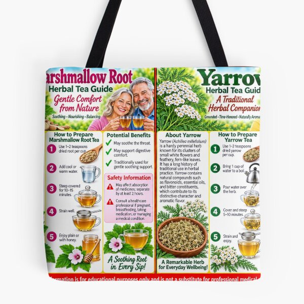 Item preview, Marshmallow Root and Yarrow Guide designed and sold by New Wave Artworks & Odds &Ends.