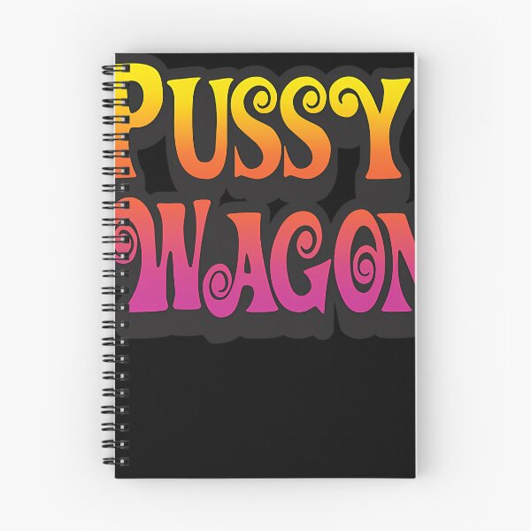 Item preview, Pussy Wagon Yellow Orange Pink Font designed and sold by DonaAllard.