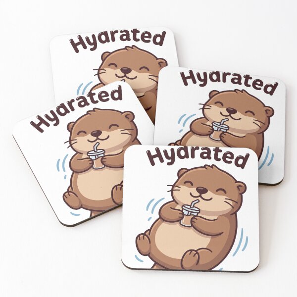 Item preview, Stay Hydrated Cute Otter Drink designed and sold by NzrProcreate.