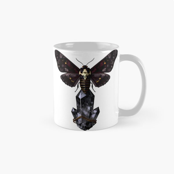Item preview, Gothic Deaths Head Hawkmoth Smoky Quartz designed and sold by IllumeInk.