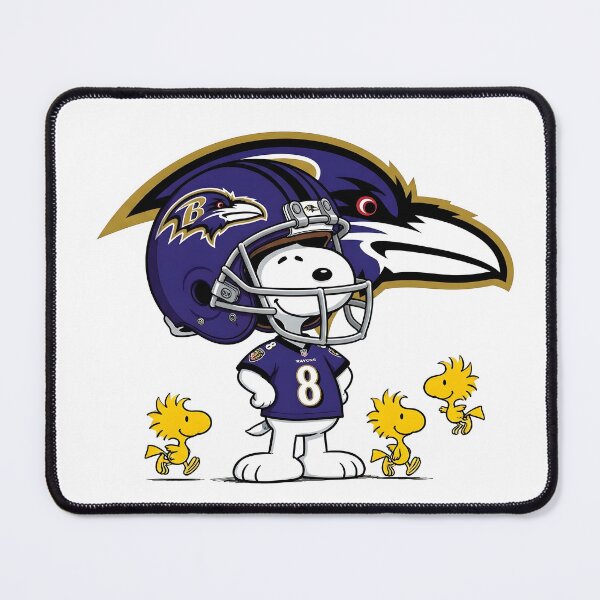 Item preview,  Snoopy And Woodstock Baltimore Ravens Football Fan Game Day designed and sold by DamianRoy88.