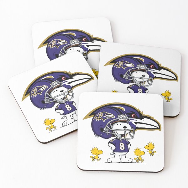 Item preview,  Snoopy And Woodstock Baltimore Ravens Football Fan Game Day designed and sold by DamianRoy88.