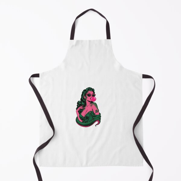 Item preview, Lamia Bubblegum Pin-Up – Retro Greek Mythology Serpent Woman designed and sold by Not Okay Supply Co..