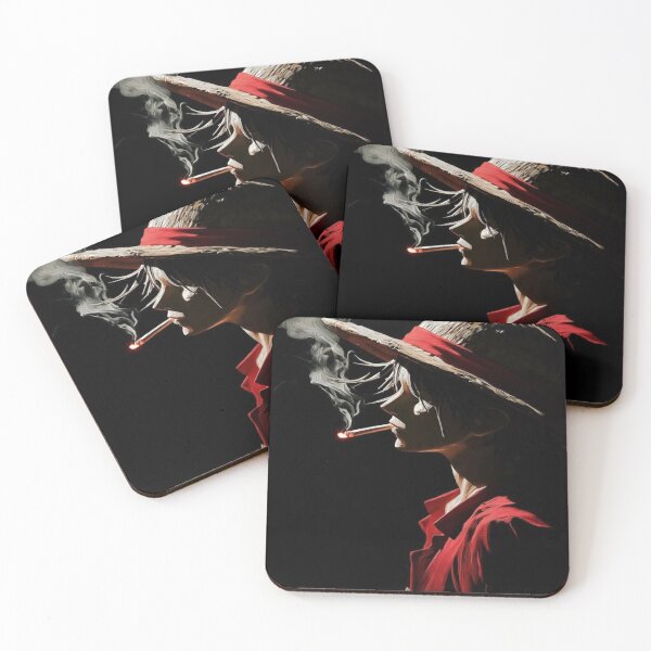 Item preview, Luffy Smoking in the Shadows - Side Profile Portrait designed and sold by Shopri.
