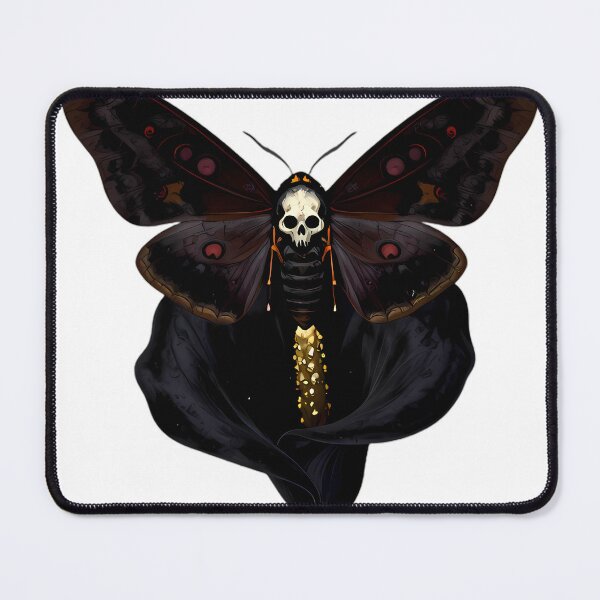 Item preview, Gothic Deaths Head Hawkmoth Black Lily Dewdrop designed and sold by IllumeInk.