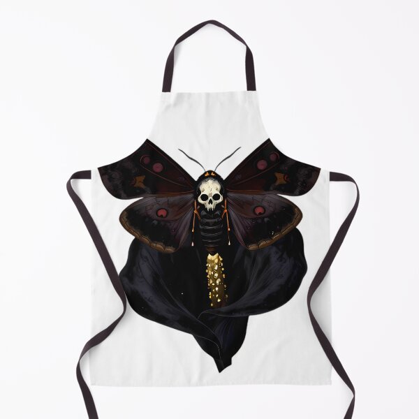 Item preview, Gothic Deaths Head Hawkmoth Black Lily Dewdrop designed and sold by IllumeInk.