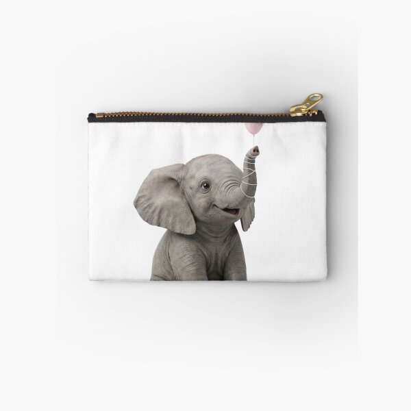 Item preview, Cute Baby Elephant with Tiny Balloon 3D Art designed and sold by meghnad.
