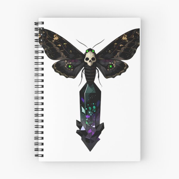 Item preview, Gothic Deaths Head Hawkmoth Fluorite Obelisk designed and sold by IllumeInk.
