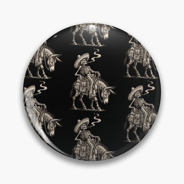 Item preview, Vintage Skeleton Riding Donkey With Sombrero And Cigar Design designed and sold by JapanAnimeSH2.