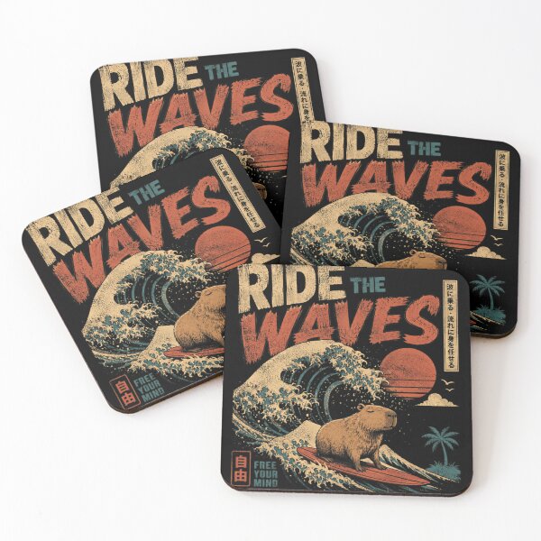 Item preview, Capybara Surfing Ride The Waves Free Your Mind Ocean Beach Enthusiast designed and sold by JonesFlora2025.