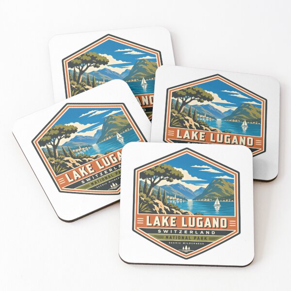 Item preview, Lake Lugano Switzerland National Park Scenic Wilderness Travel Tourist Hiking designed and sold by Simsimah26Parks.